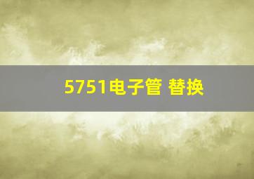 5751电子管 替换